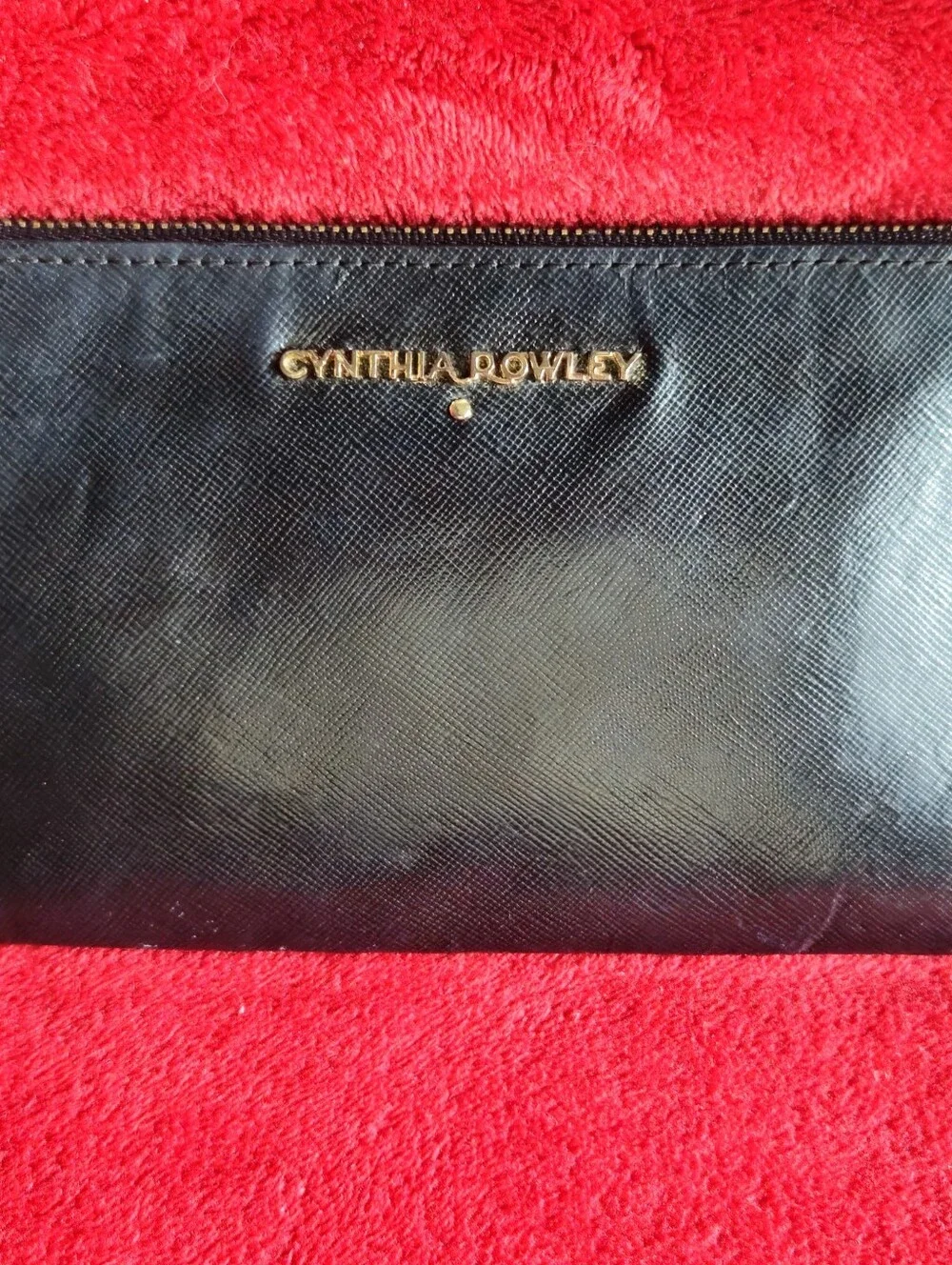 Cynthia Rowley Black Leather Wristlet